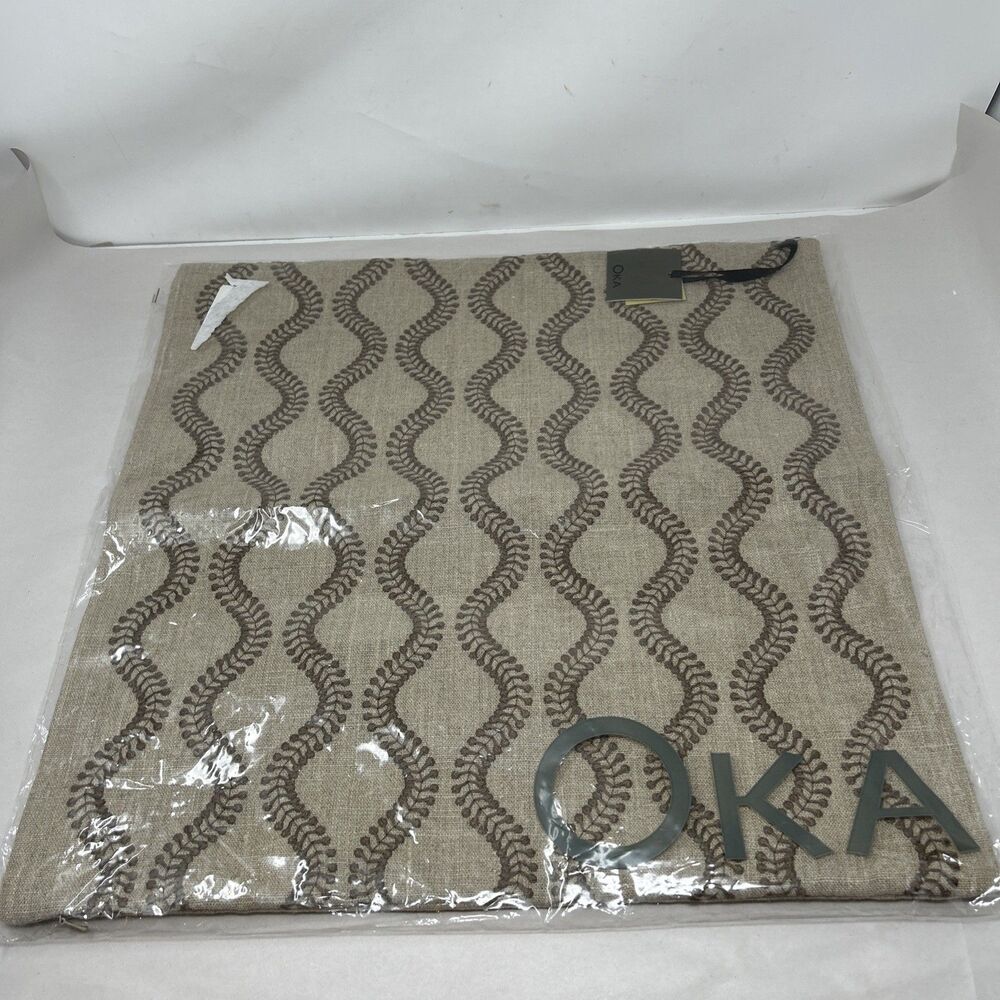 Brand New With Tags (NWT) OKA Zostera Cushion Cover – Natural 20 x 20"